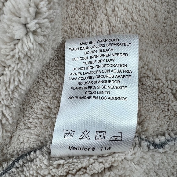 Lee Gray Sherpa Lined Long Sleeve Button Up Sweatshirt Size XXL Men’s - Picture 8 of 8